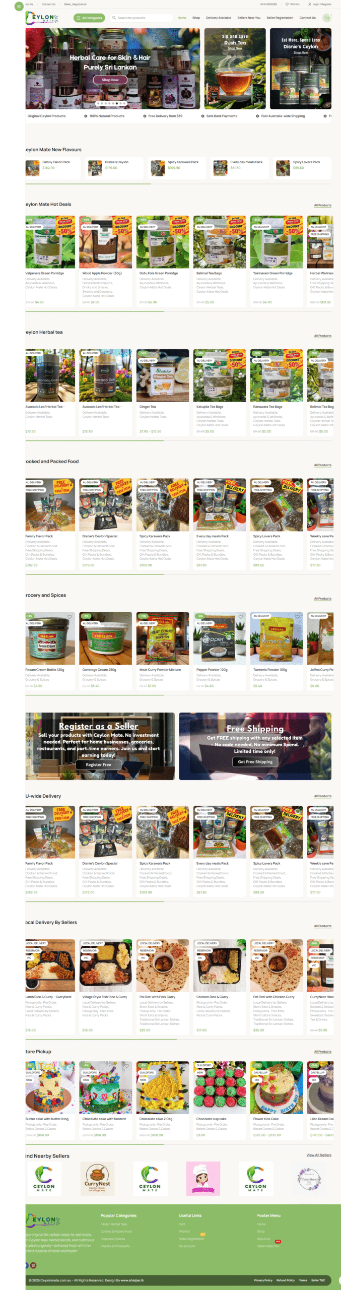 Australia Food Store Website