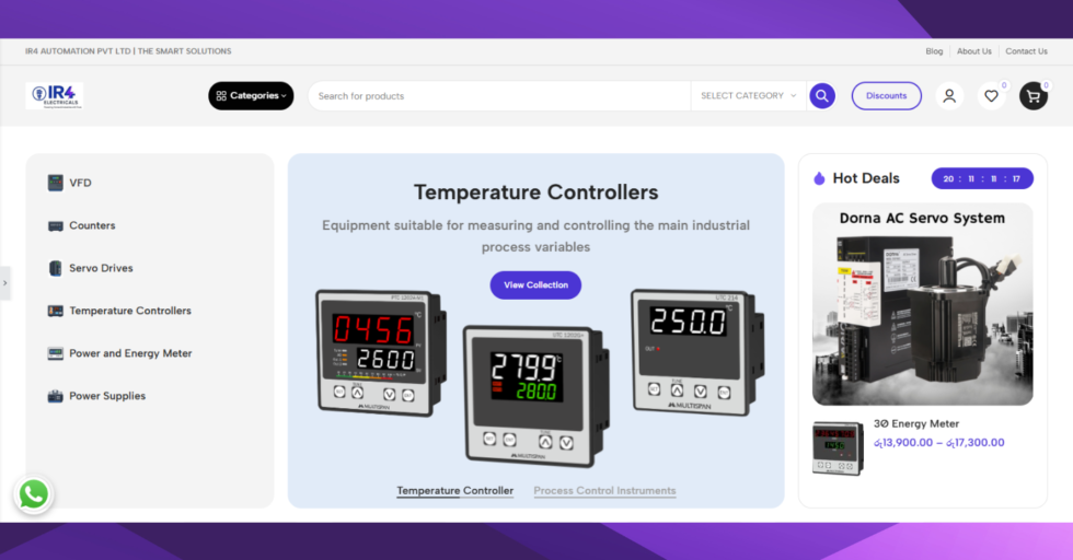 ir4electrical store developed by ehelper,lk